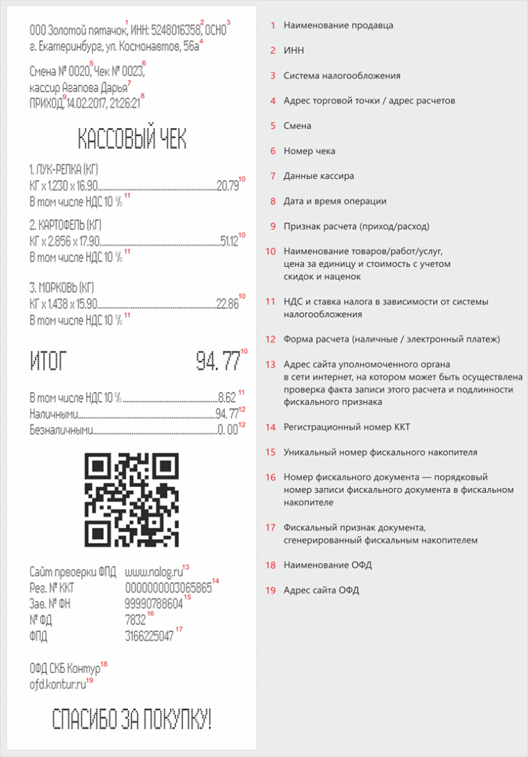 Как сделать кассовый чек на компьютере онлайн